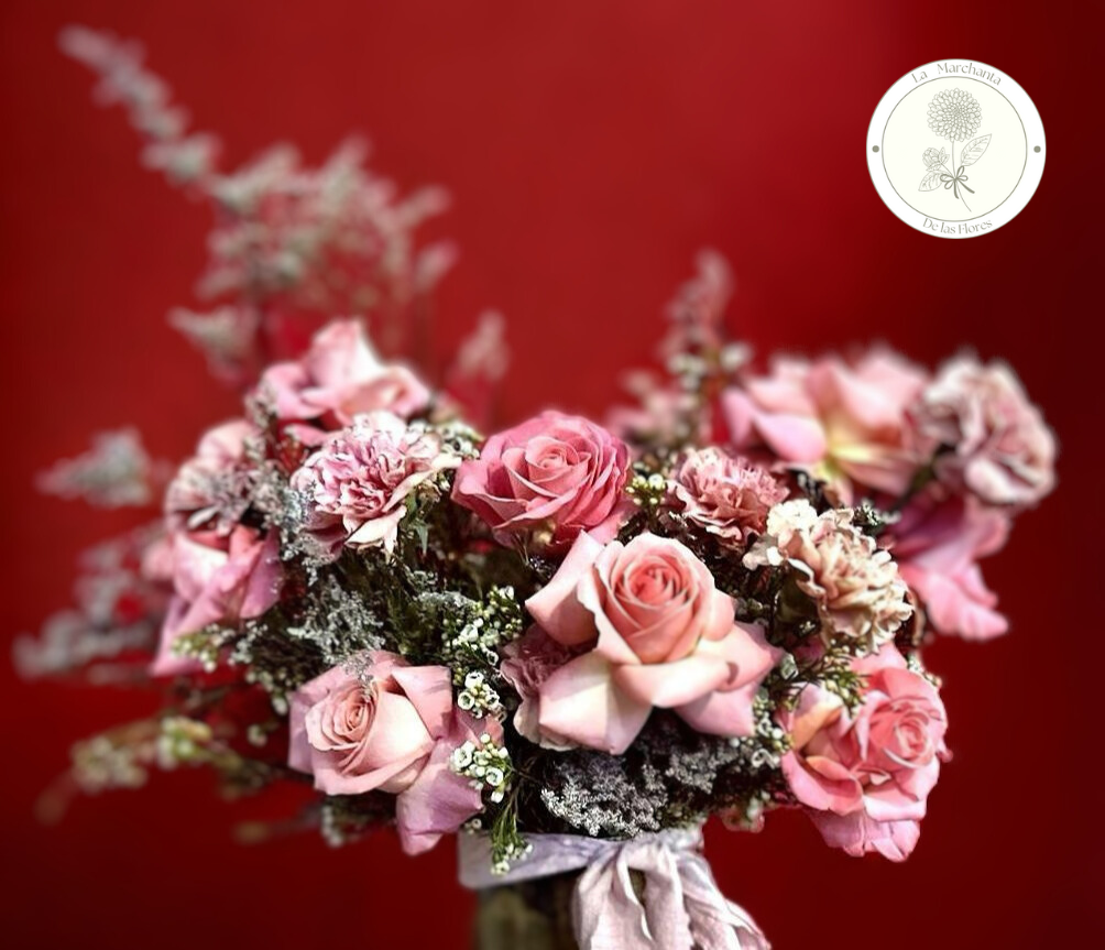 "Mia" en base de vidrio